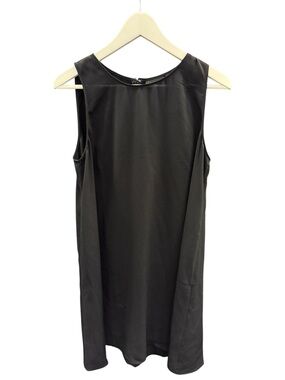Halogen Black Sleeveless Midi Shift Dress Size Large